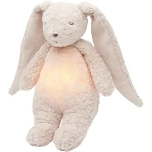 Peluche veilleuse lapin nature bio avec sons &amp; lumières rose 2.0