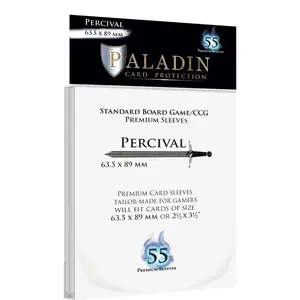 55 pochettes transparentes Percival format Standard (63.5 × 89 mm) - Paladin