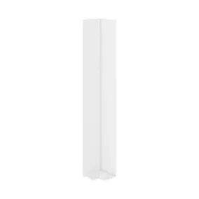 Angle extérieur de gouttière pvc blanc