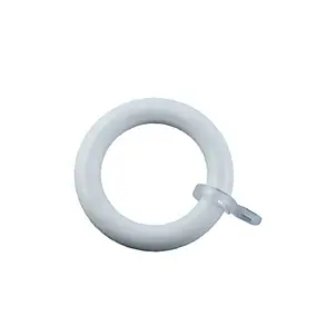 10 anneaux pour barre à rideau ⌀56mm blanc