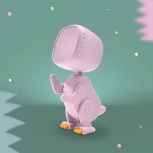 Réveil Robot Dinosaure Rose