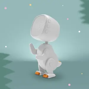 Réveil Robot Dinosaure Blanc
