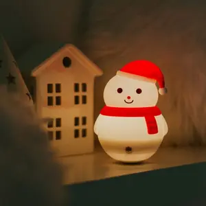 Veilleuse rechargeable Bonhomme de neige