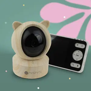 Babyphone vidéo avec caméra 2 en 1 Wooden Teddy Bear