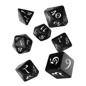 Set de dés Classic RPG Noir et Blanc - Q-Workshop