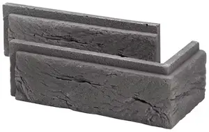 Lot de 12 angles en béton allégé "Boston" - l. 22,2 x Ép. 8 à 21 mm