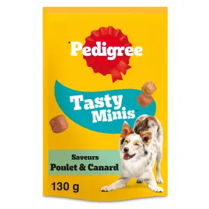 PEDIGREE Friandises Sa récompense bouchées moelleuses saveurs poulet et canard pour chien 130g