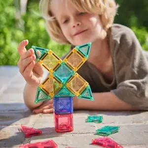 Kit de construction magnétique Tuiles Pastel (28 pièces)