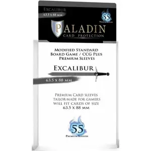 55 pochettes transparentes Excalibur (63.5 x 88 mm) - Paladin
