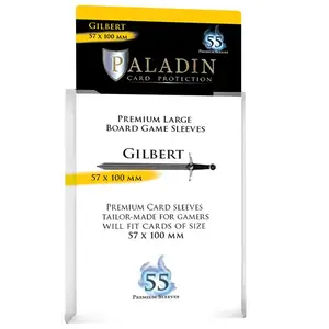 55 pochettes transparentes Gilbert (57 × 100 mm) - Paladin
