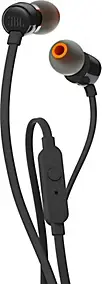 Ecouteurs filaires JBL T110 noir avec microphone