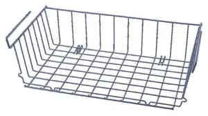 Panier pour dressing en fer - Dim. 30 x 40 x 12 cm
