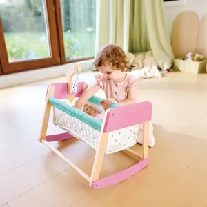 Berceau pour poupées en bois Sweet Dreams
