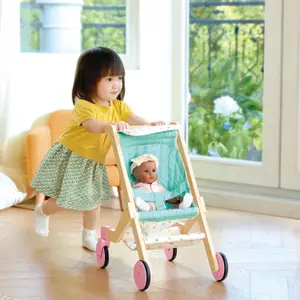 Poussette pour poupées en bois Sweet Dreams
