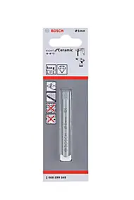 Foret carrelage (x1) - dimensions Ø.6 x L.66 mm - emmanchement Universel - Bosch