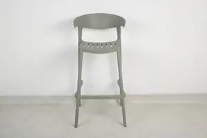 Tabouret de bar en polypropylène gris ELIO