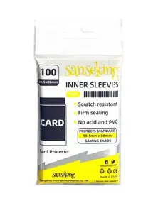 100 sous-pochettes Inner format japonais (60,5 x 88 mm) - Sanseking