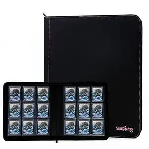Zip Binder Top Loader (9 pochettes par page) Noir - Sanseking