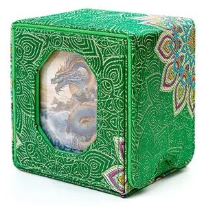 Deck Box 130+ Brocade - Green Lotus Blossom - Sanseking