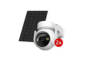 Pack 2 caméras de sécurité extérieur panneau solaire Imou