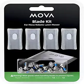 Kit lames pour robot tondeuse Mova - 4 pièces