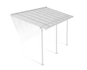 Pergola adossée Sierra Palram Canopia aluminium blanc 2.2 x 4.5 cm