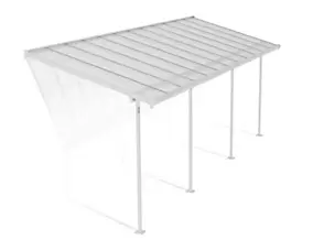 Pergola adossée Sierra Palram Canopia aluminium blanc 2.2 x 6.7 cm