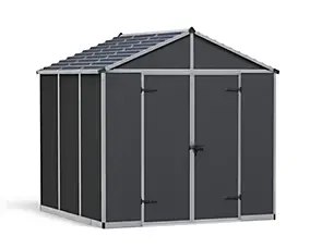 Abri de jardin Rubicon Canopia 229x229 cm Aluminium et Polycarbonate