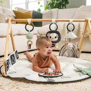Tapis d'éveil Luxe Gymini Black &amp; White