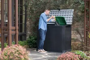 Coffre de rangement extérieur "Sio midi" noir 880 L