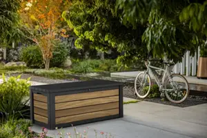 Coffre en polypropylène noir et gris OAK 570 L