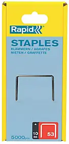 Agrafe Rapid n°53 10 mm vendue par 5000 pièces