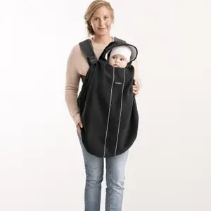 Cape pour porte bébé noire
