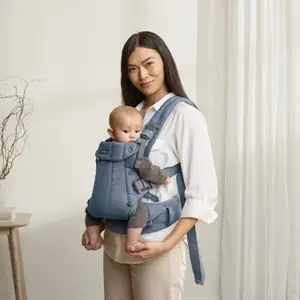 Porte-bébé Harmony Mélange Tissé Chiné Bleu
