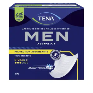 TENA MEN Serviettes hygièniques incontinence homme niveau 2 10 protections