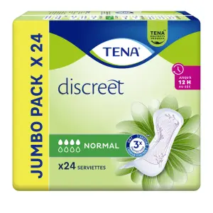 TENA LADY DISCREET 24 SERV NORMAL 24 serviettes