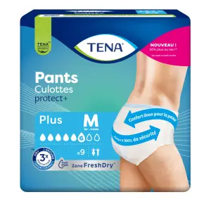 TENA Pants culottes protect+ niveau 6 taille M 9 pièces