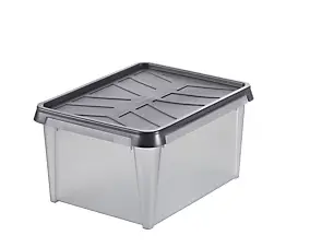 Boîte de rangement rectangulaire transparente SmartStore Dry 34 L
