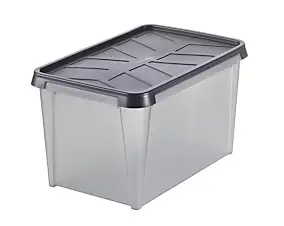 Boîte de rangement rectangulaire transparente SmartStore Dry 55 L