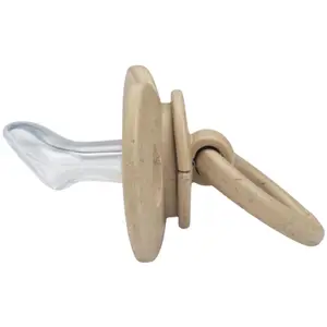 Sucette orthodontique en silicone Pure Khaki (0-6 mois)
