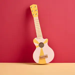 Guitare Jaune-Blanc