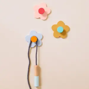 Patères murales Fleur Mix (3 pièces)