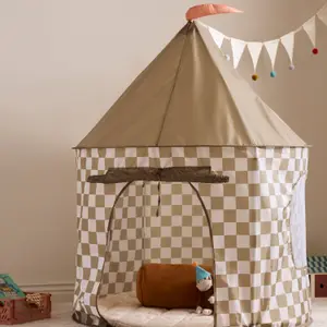 Tente de jeu à carreaux Khaki