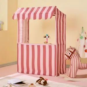 Stand de marchand Rayé Rose