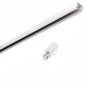 Rail Triphasé pour Spot LED 1,5m BLANC