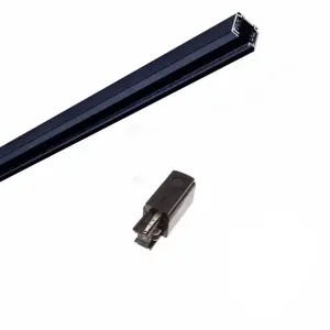 Rail Triphasé pour Spot LED 1m NOIR