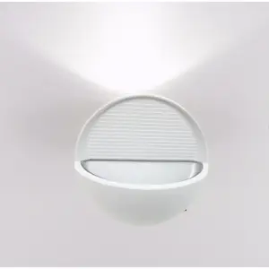 Applique Murale LED Ovale 7W IP44 BLANC - Blanc Neutre 4000K - 5500K