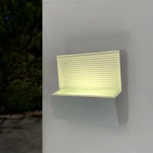 Applique Murale LED Rectangulaire 7W IP44 BLANC - Blanc Neutre 4000K - 5500K