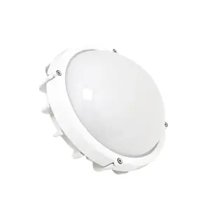 Applique Murale Blanche Hublot IP44 LED 12W - Blanc Froid 6000K - 8000K