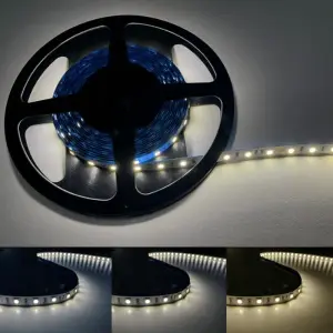 Ruban LED 5M 24V 5050 IP20 60LED/m - Blanc Chaud 2300K - 3500K